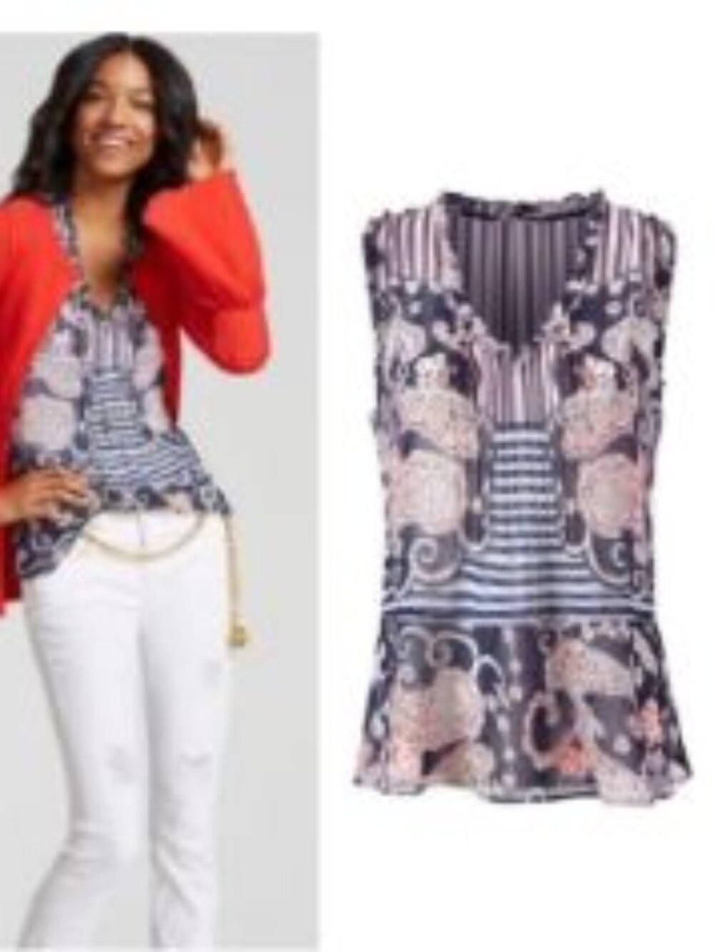 5349 Cabi Peplum Blouse